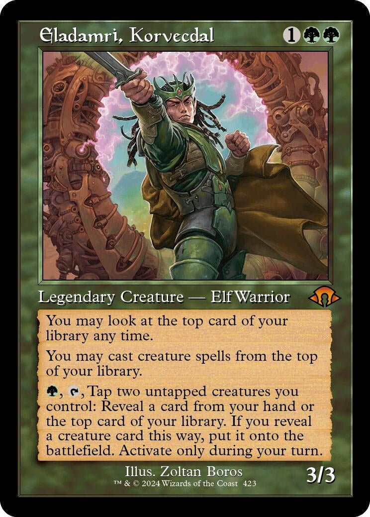 Image for Eladamri, Korvecdal (Retro Frame) (423) (MH3) - Magic: The Gathering