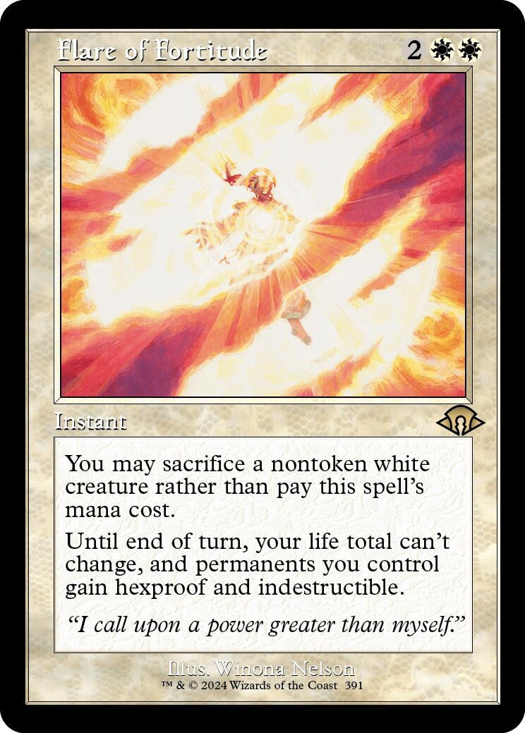 Image for Flare of Fortitude (Retro Frame) (391) (MH3) - Magic: The Gathering