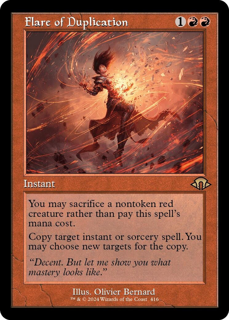 Image for Flare of Duplication (Retro Frame) (416) (MH3) - Magic: The Gathering