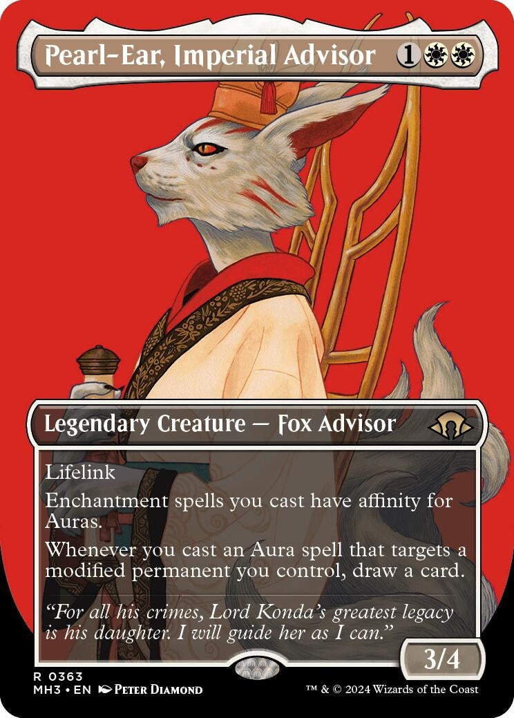 Image for Pearl-Ear, Imperial Advisor (Borderless) (363) (MH3) - Magic: The Gathering