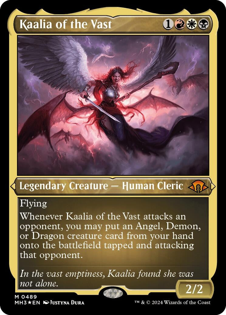 Image for Kaalia of the Vast (Foil Etched) (489) (MH3) - Magic: The Gathering