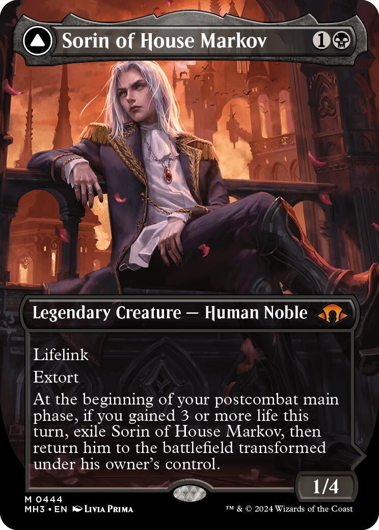 Image for Sorin of House Markov (Borderless) (444) (MH3) - Magic: The Gathering