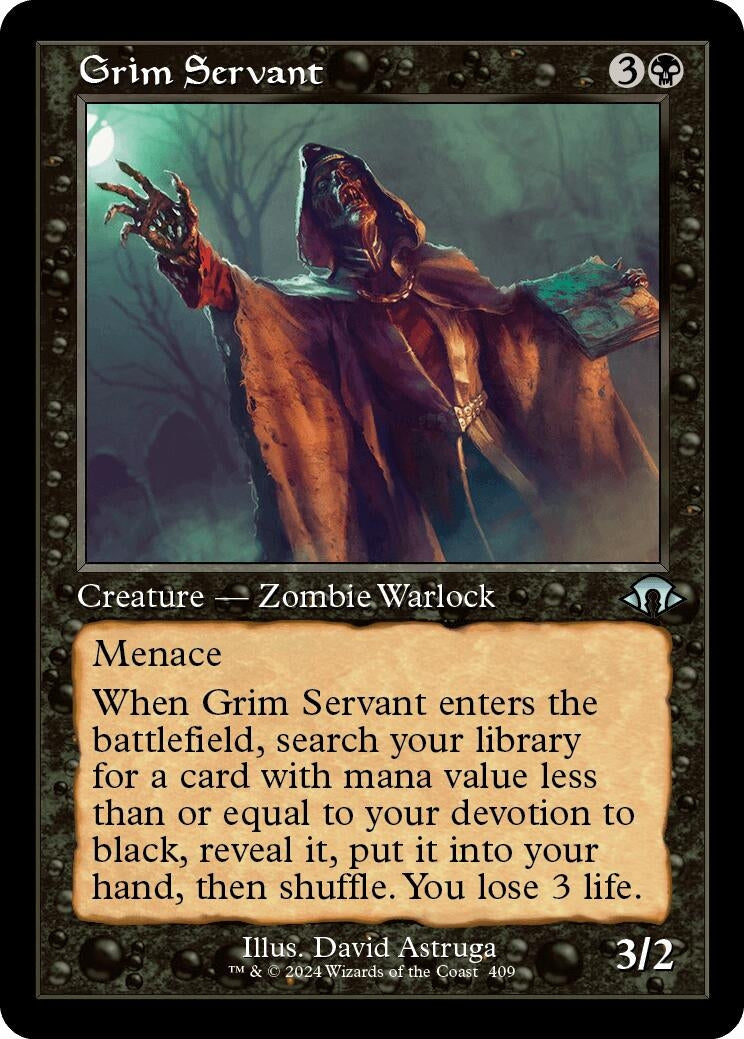Image for Grim Servant (Retro Frame) (409) (MH3) - Magic: The Gathering