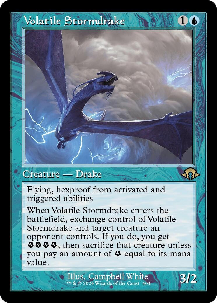 Image for Volatile Stormdrake (Retro Frame) (404) (MH3) - Magic: The Gathering
