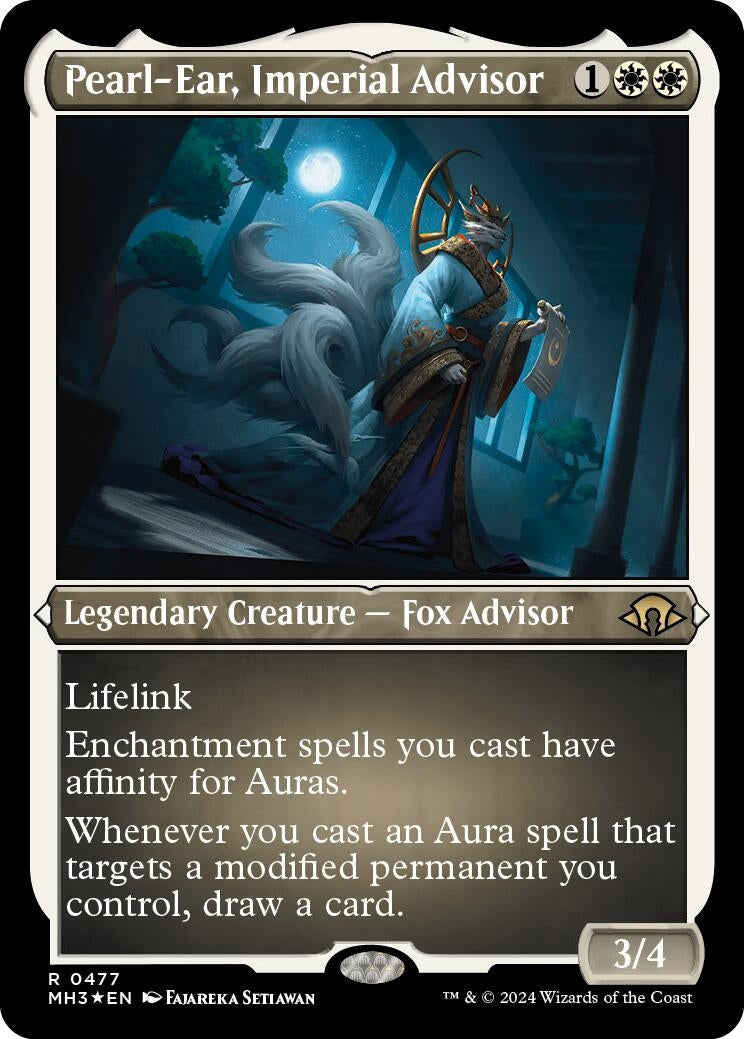 Image for Pearl-Ear, Imperial Advisor (Foil Etched) (477) (MH3) - Magic: The Gathering