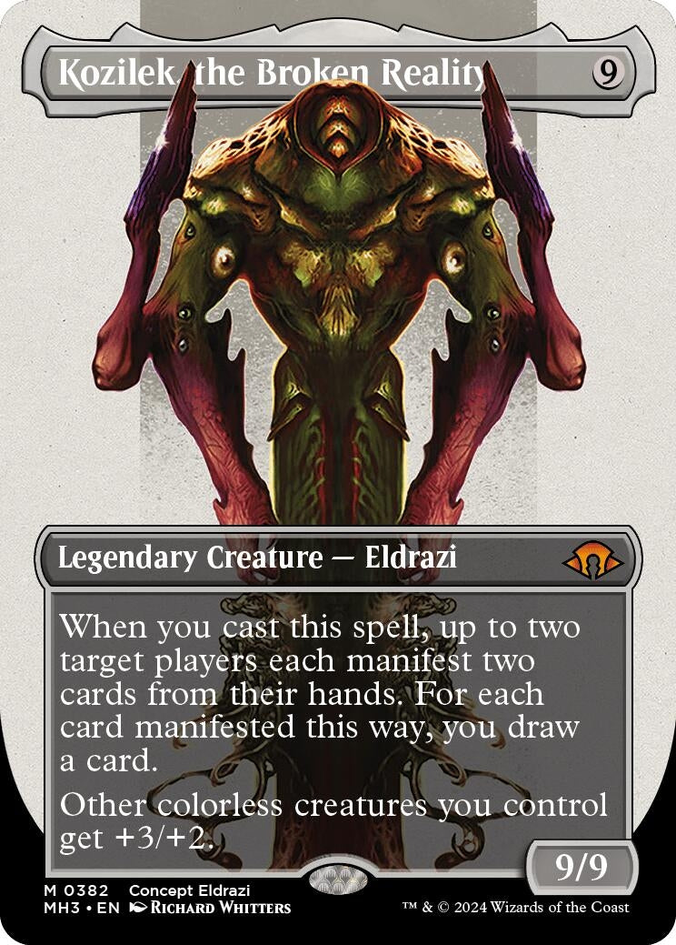 Image for Kozilek, the Broken Reality (Borderless) (382) (MH3) - Magic: The Gathering