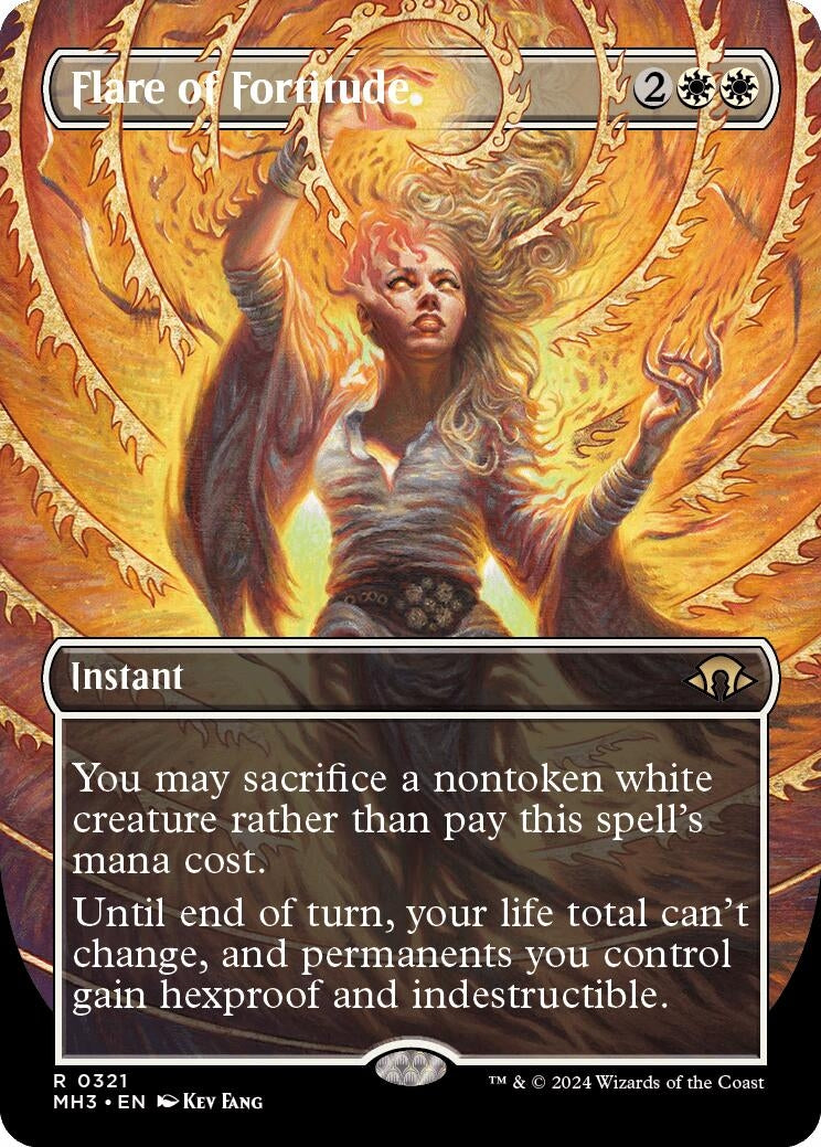 Image for Flare of Fortitude (Borderless) (321) (MH3) - Magic: The Gathering