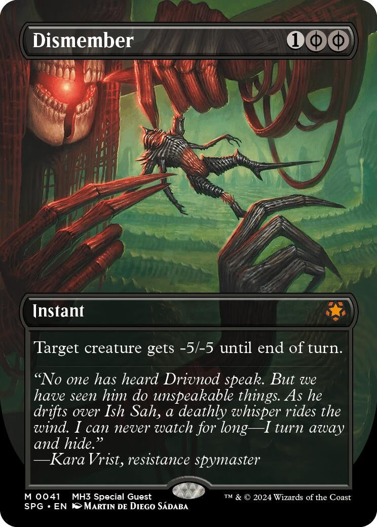 Image for Dismember (Borderless) (41) (SPG) - Magic: The Gathering