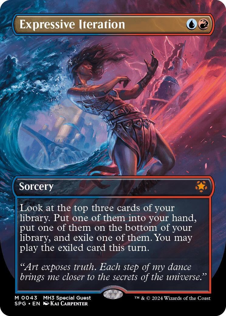 Image for Expressive Iteration (Borderless) (43) (SPG) - Magic: The Gathering