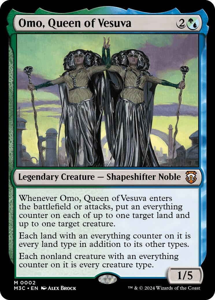 Image for Omo, Queen of Vesuva (2) (M3C) - Magic: The Gathering