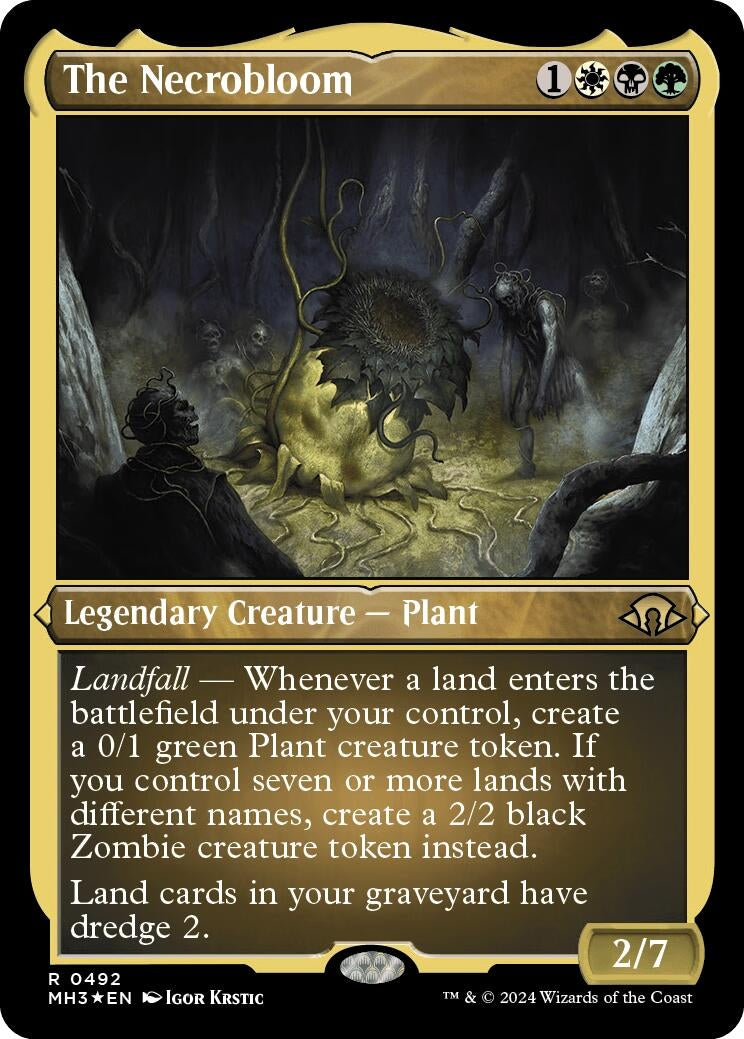 Image for The Necrobloom (Foil Etched) (492) (MH3) - Magic: The Gathering