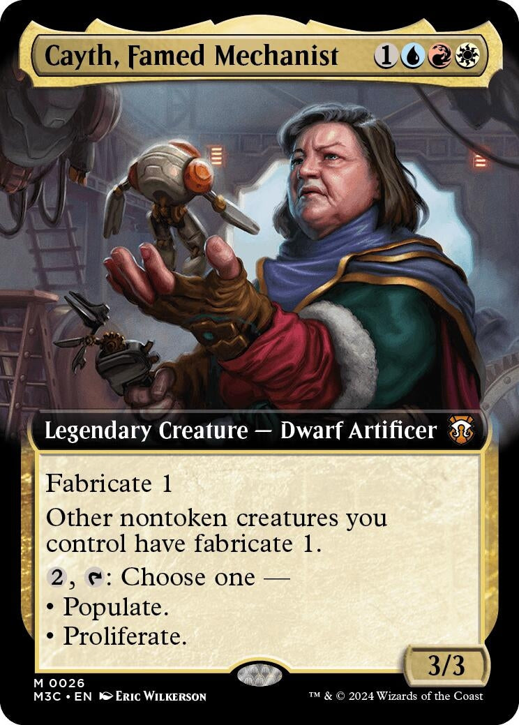 Image for Cayth, Famed Mechanist (Extended Art) (26) (M3C) - Magic: The Gathering