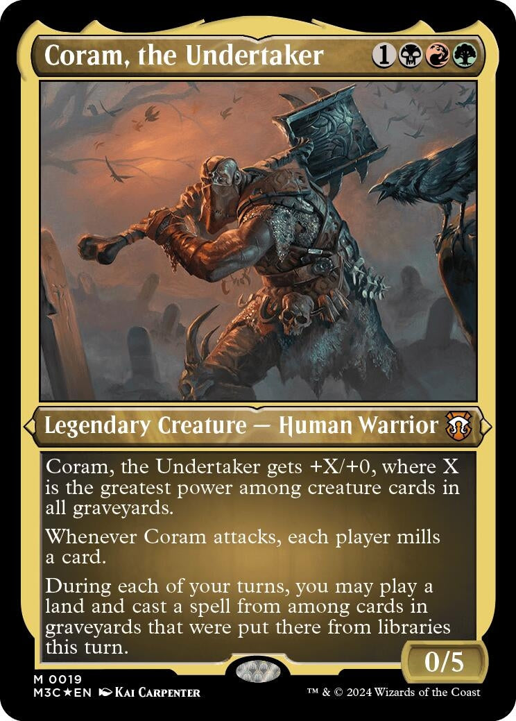 Image for Coram, the Undertaker (Foil Etched) (19) (M3C) - Magic: The Gathering