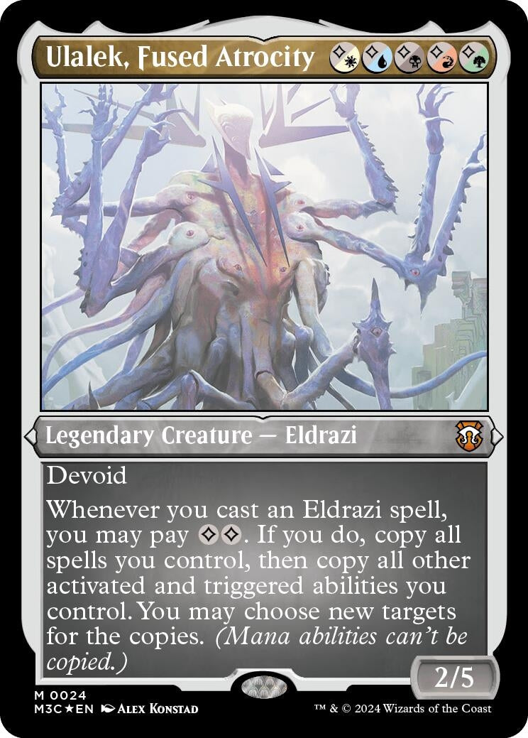 Image for Ulalek, Fused Atrocity (Foil Etched) (24) (M3C) - Magic: The Gathering