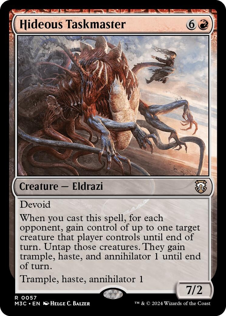 Image for Hideous Taskmaster (Ripple Foil) (57) (M3C) - Magic: The Gathering