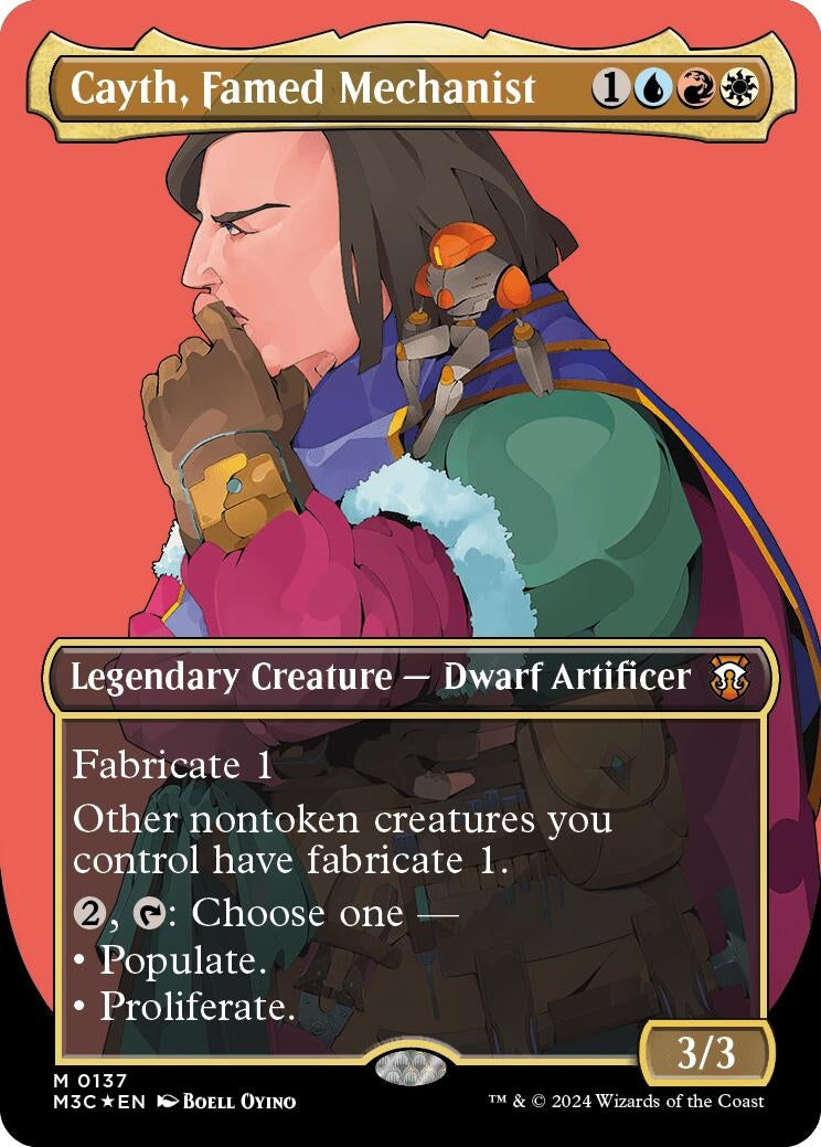 Image for Cayth, Famed Mechanist (Borderless) (Ripple Foil) (137) (M3C) - Magic: The Gathering
