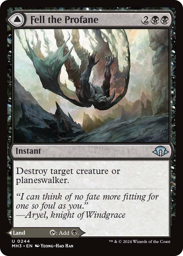 Image for Fell the Profane (244) (MH3) - Magic: The Gathering