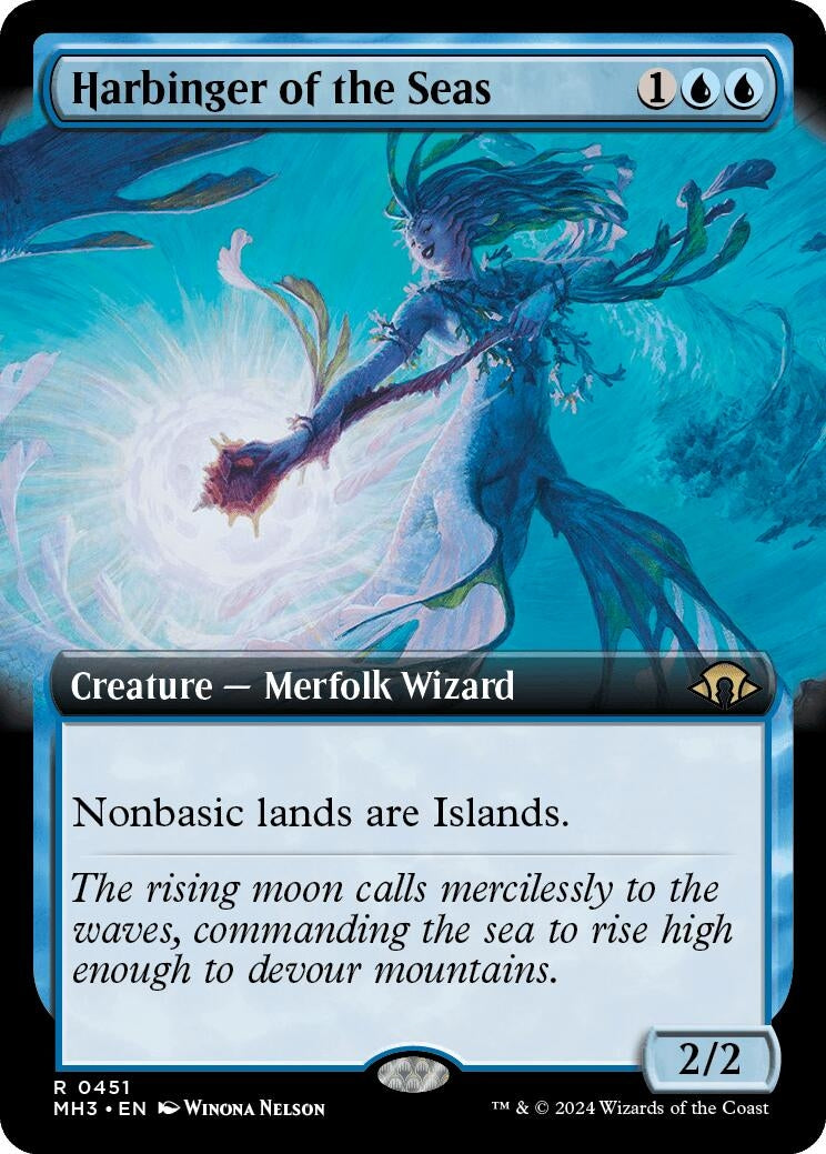 Image for Harbinger of the Seas (Extended Art) (451) (MH3) - Magic: The Gathering