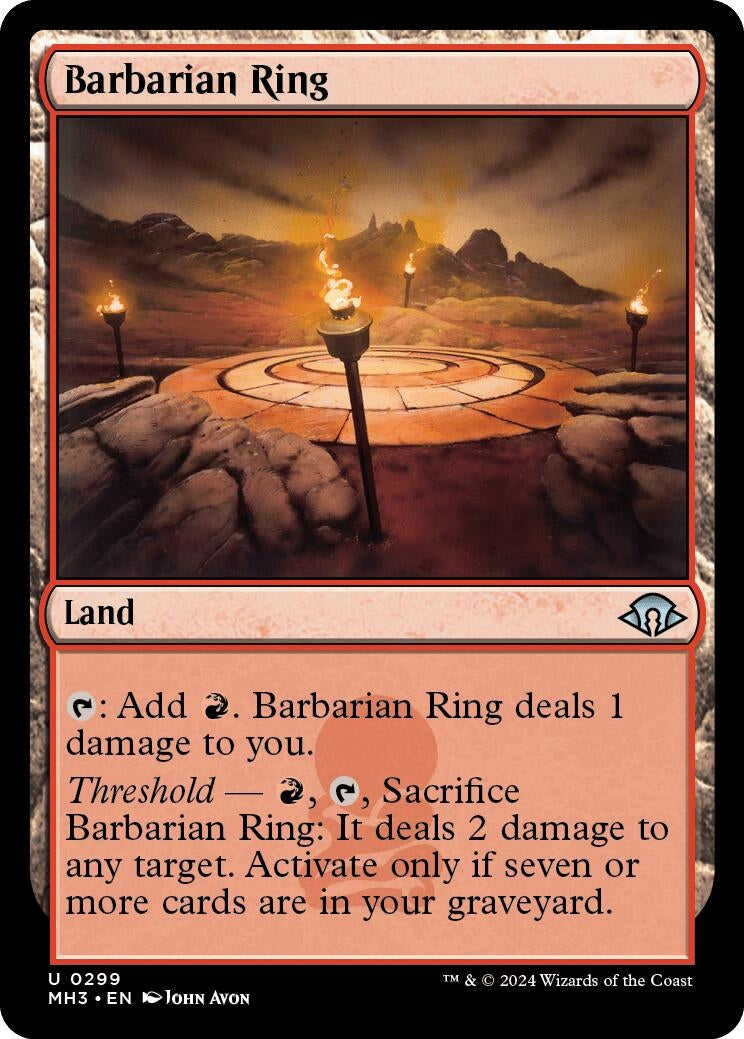 Image for Barbarian Ring (299) (MH3) - Magic: The Gathering