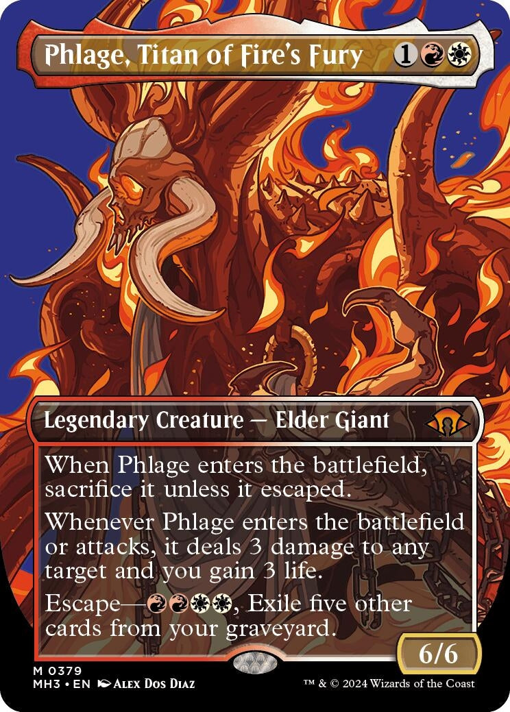 Image for Phlage, Titan of Fire's Fury (Borderless) (379) (MH3) - Magic: The Gathering