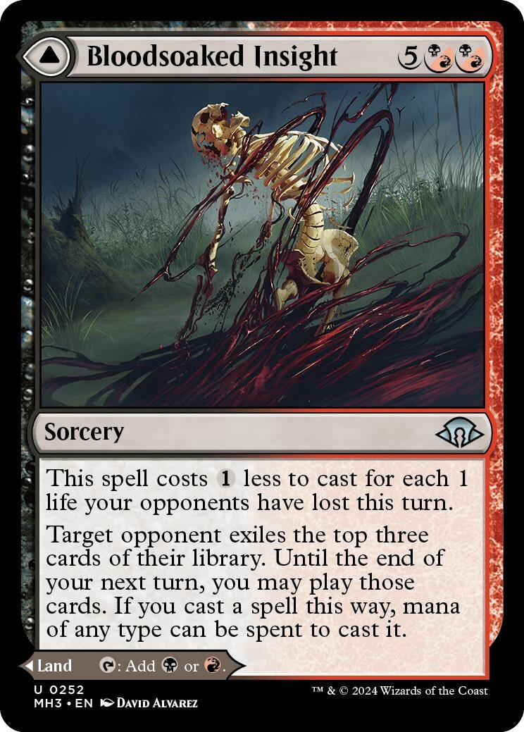 Image for Bloodsoaked Insight (252) (MH3) - Magic: The Gathering