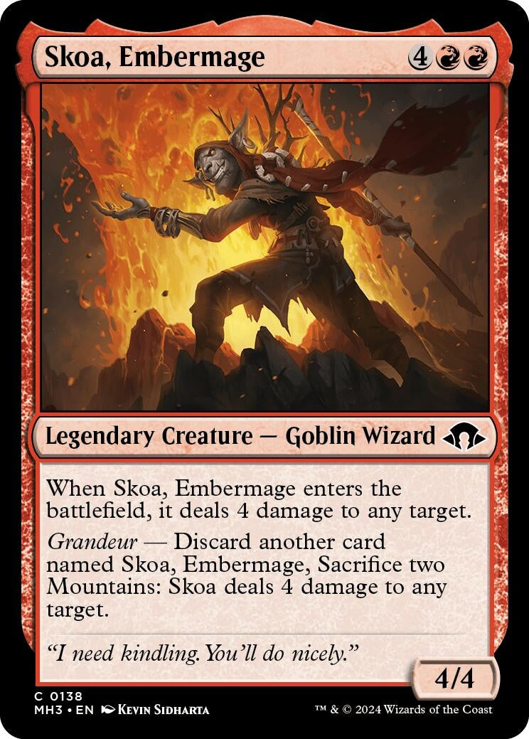 Image for Skoa, Embermage (138) (MH3) - Magic: The Gathering