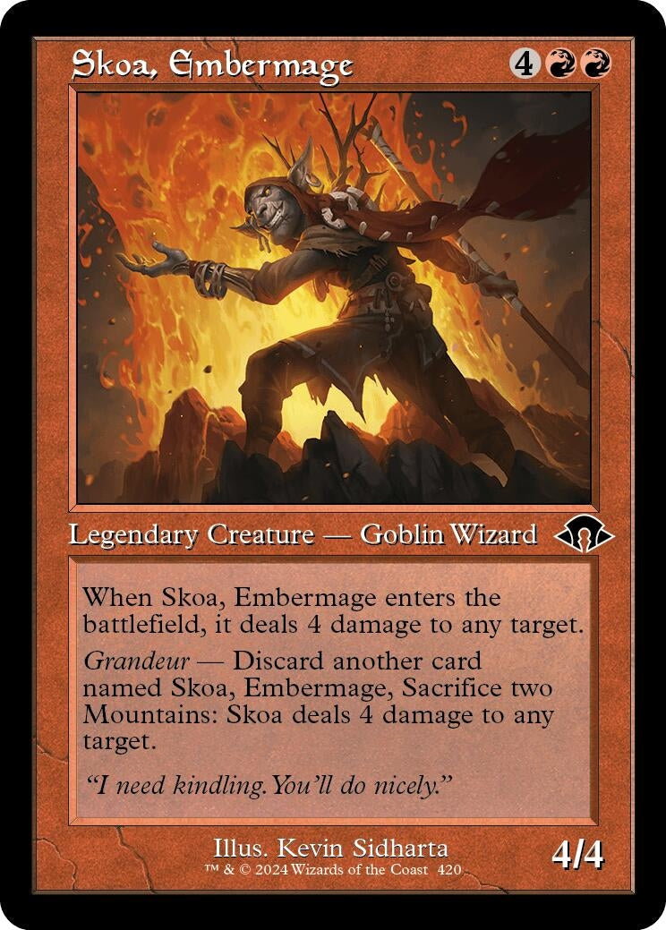 Image for Skoa, Embermage (Retro Frame) (420) (MH3) - Magic: The Gathering