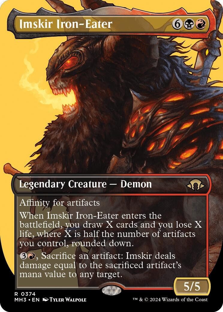 Image for Imskir Iron-Eater (Borderless) (374) (MH3) - Magic: The Gathering