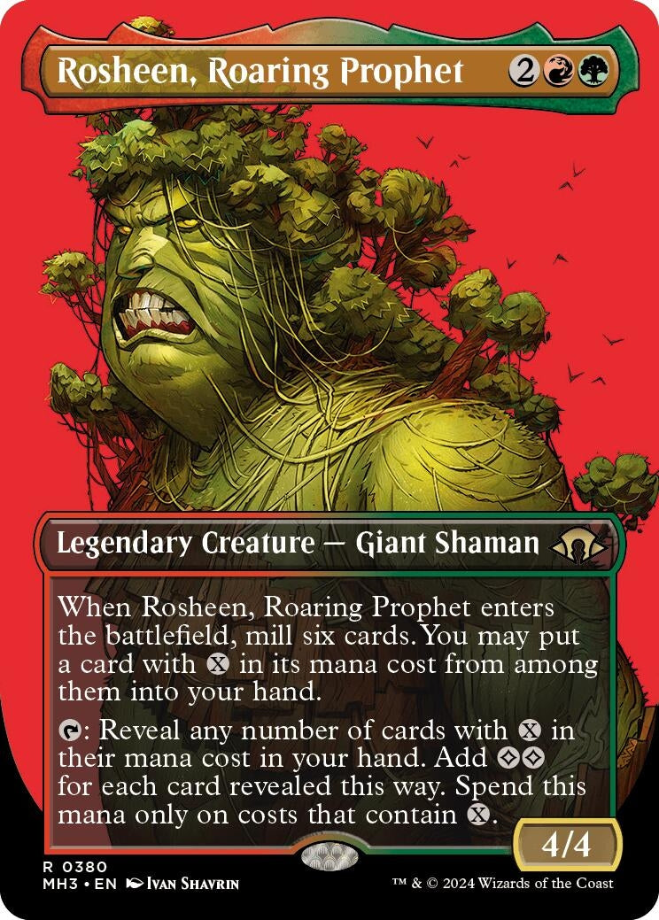 Image for Rosheen, Roaring Prophet (Borderless) (380) (MH3) - Magic: The Gathering