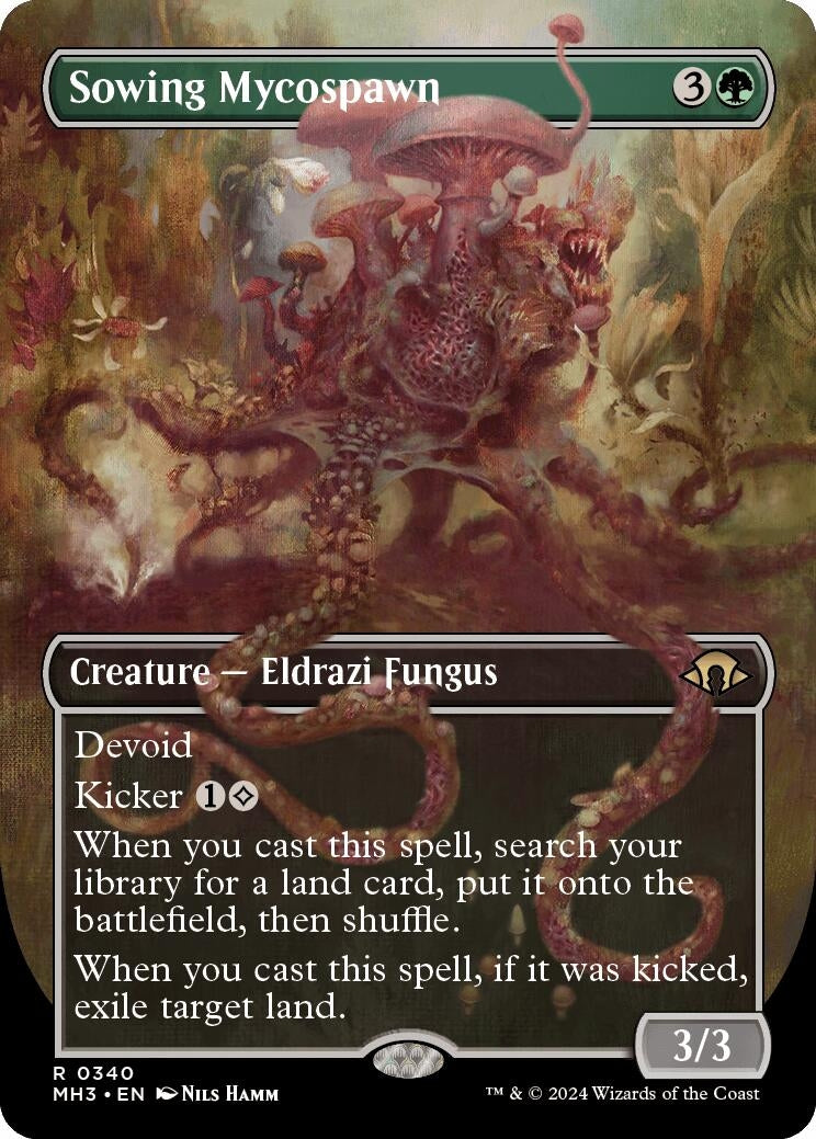 Image for Sowing Mycospawn (Borderless) (340) (MH3) - Magic: The Gathering