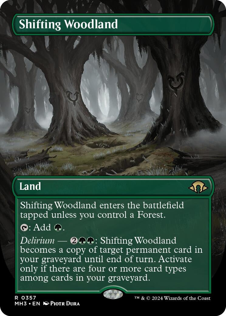 Image for Shifting Woodland (Borderless) (357) (MH3) - Magic: The Gathering