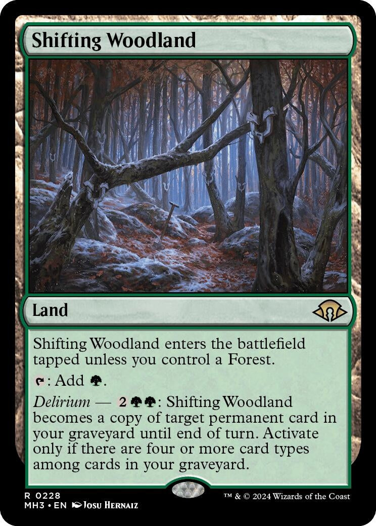 Image for Shifting Woodland (228) (MH3) - Magic: The Gathering