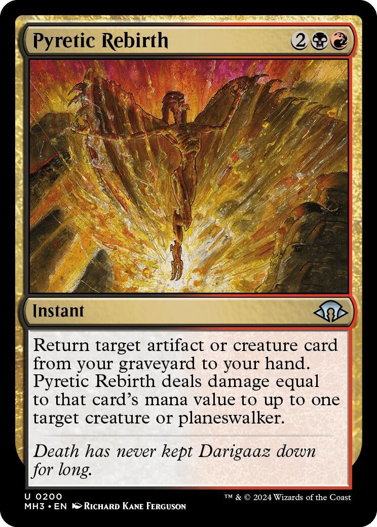 Image for Pyretic Rebirth (200) (MH3) - Magic: The Gathering