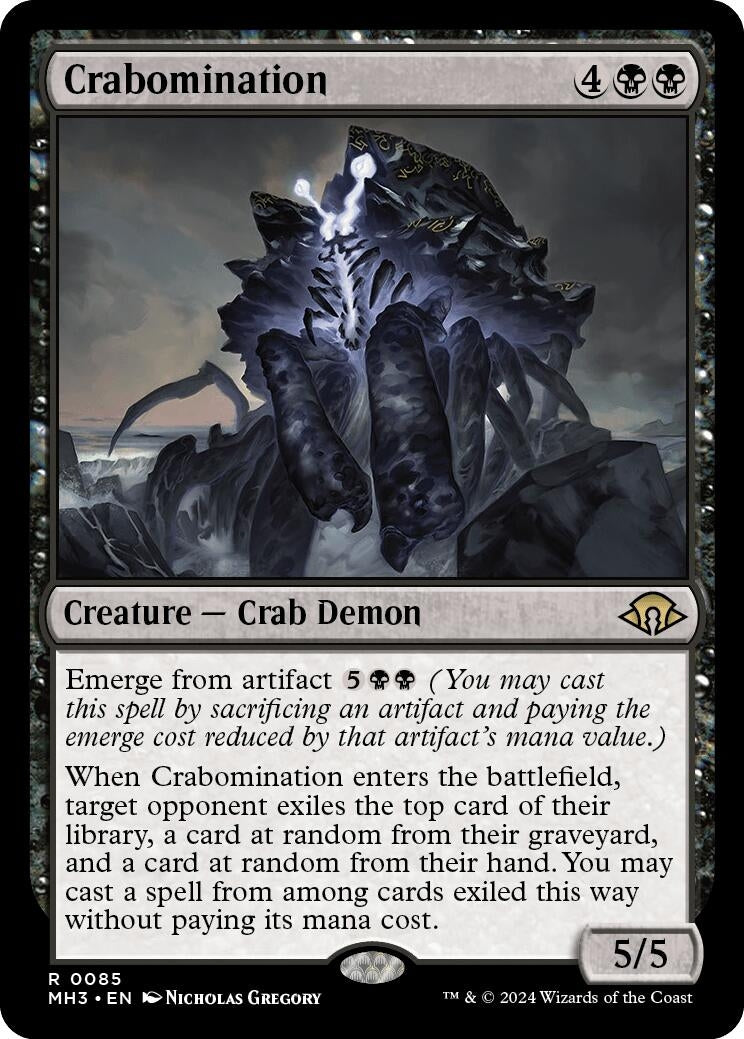 Image for Crabomination (85) (MH3) - Magic: The Gathering