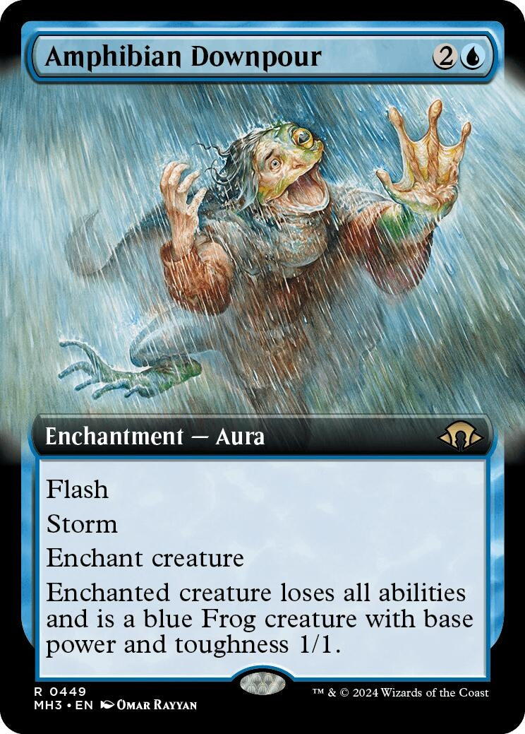 Image for Amphibian Downpour (Extended Art) (449) (MH3) - Magic: The Gathering