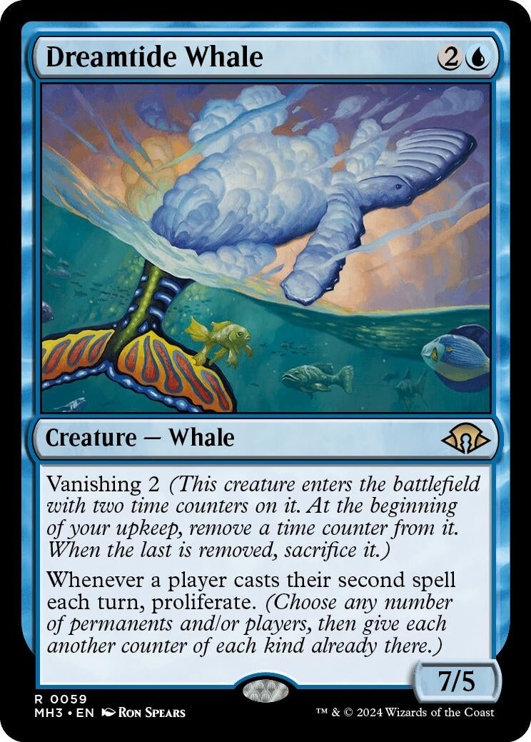 Image for Dreamtide Whale (59) (MH3) - Magic: The Gathering