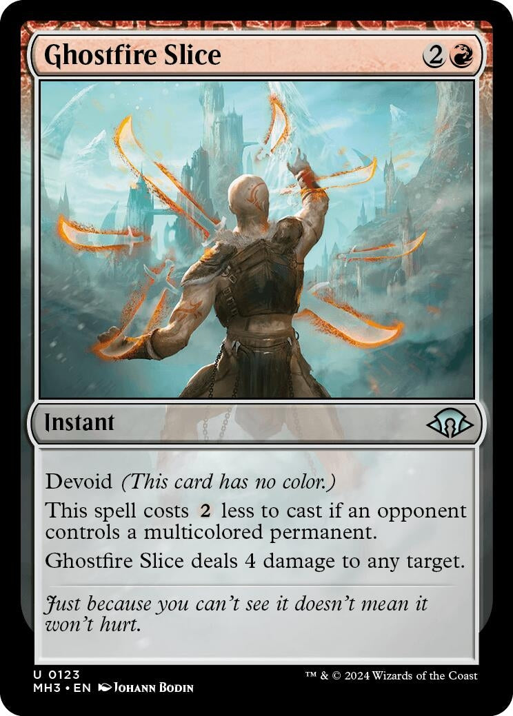 Image for Ghostfire Slice (123) (MH3) - Magic: The Gathering