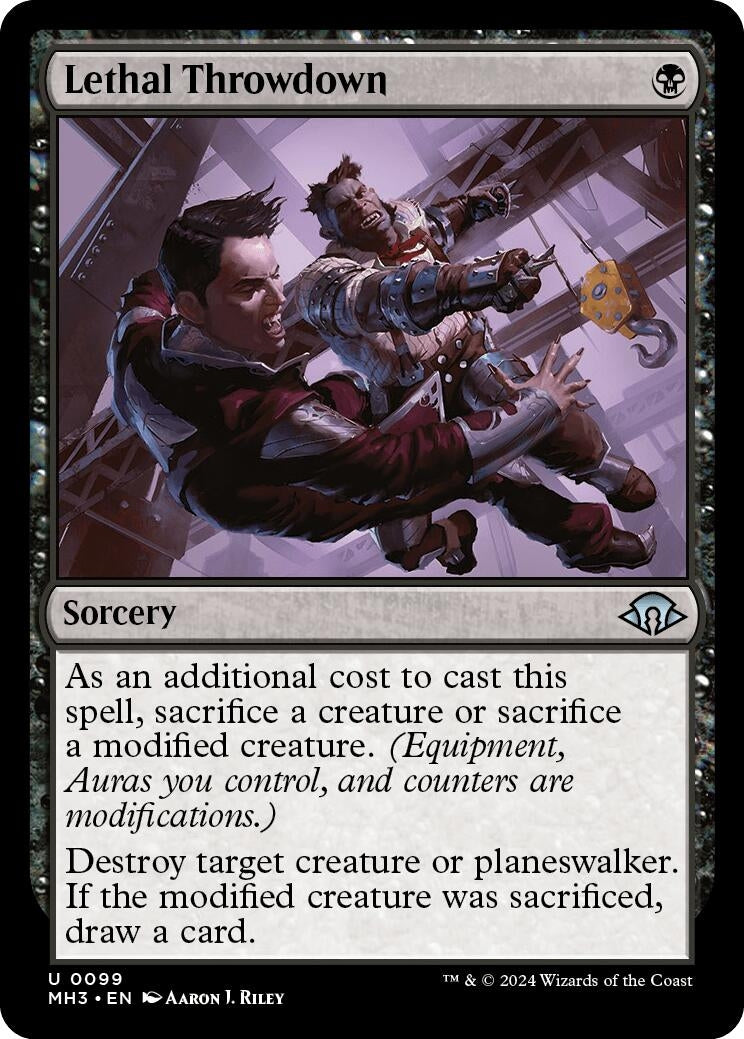 Image for Lethal Throwdown (99) (MH3) - Magic: The Gathering