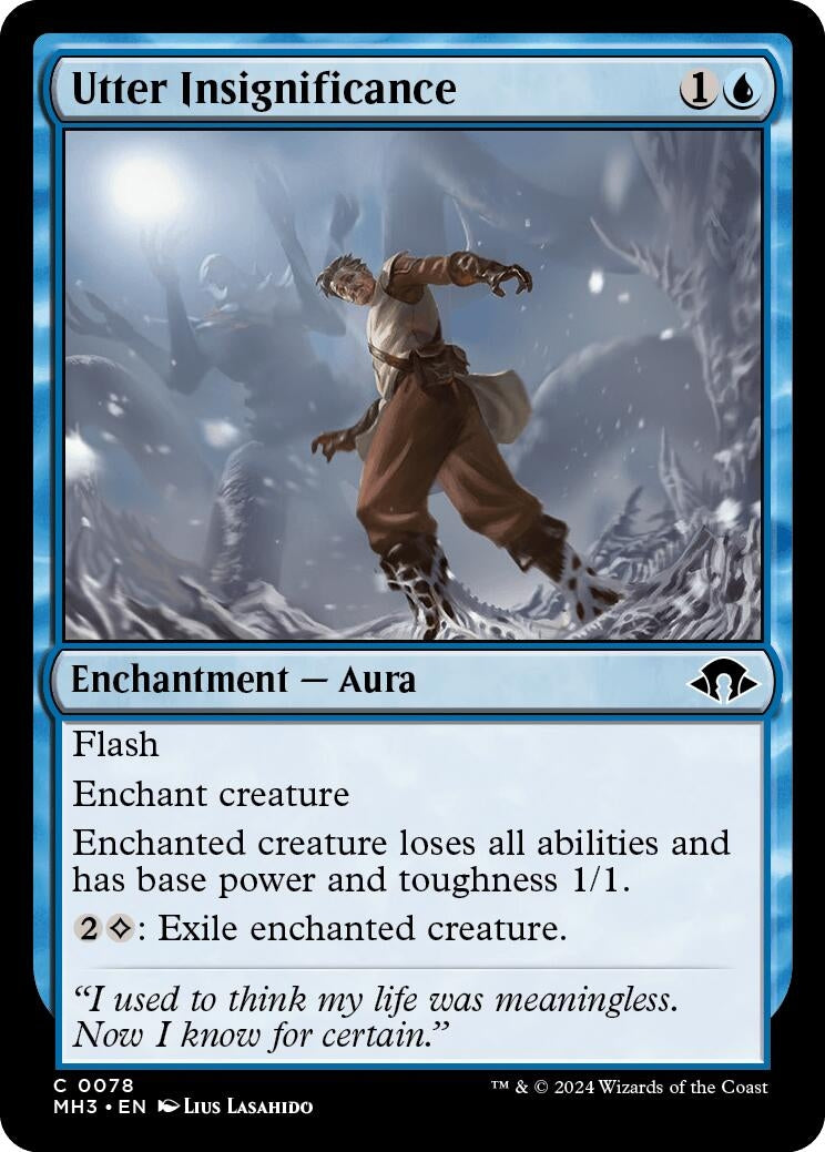 Image for Utter Insignificance (78) (MH3) - Magic: The Gathering