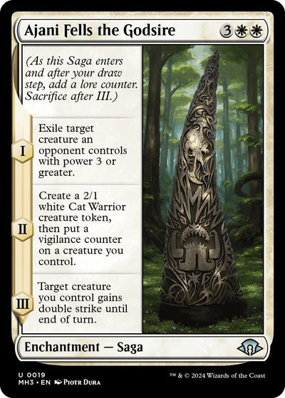 Ajani Fells the Godsire (19) (MH3)