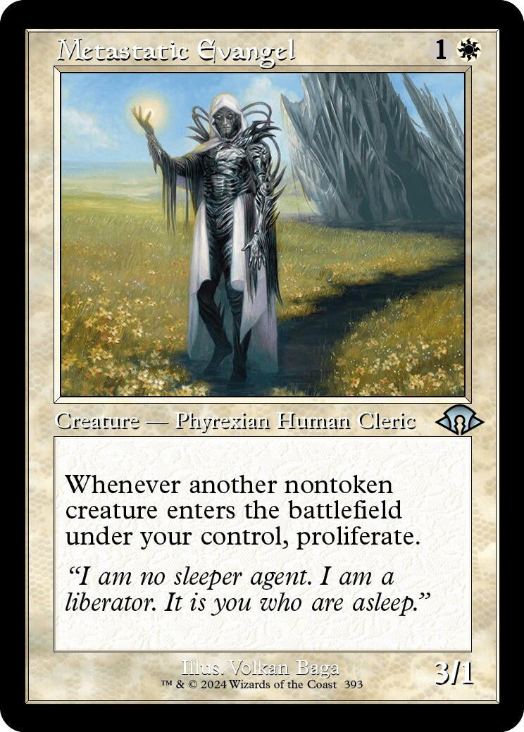 Image for Metastatic Evangel (Retro Frame) (393) (MH3) - Magic: The Gathering