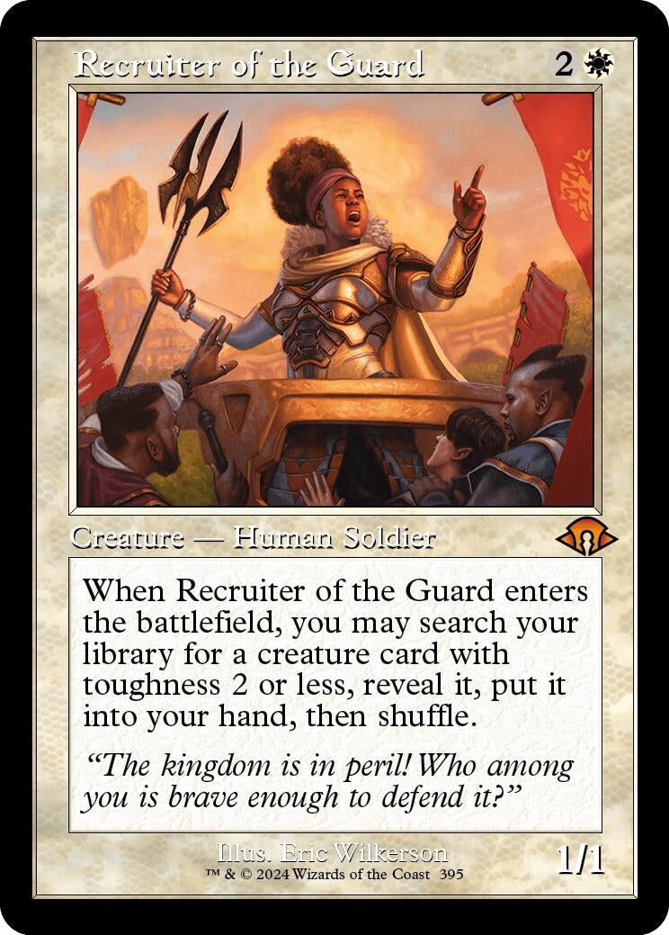 Image for Recruiter of the Guard (Retro Frame) (395) (MH3) - Magic: The Gathering