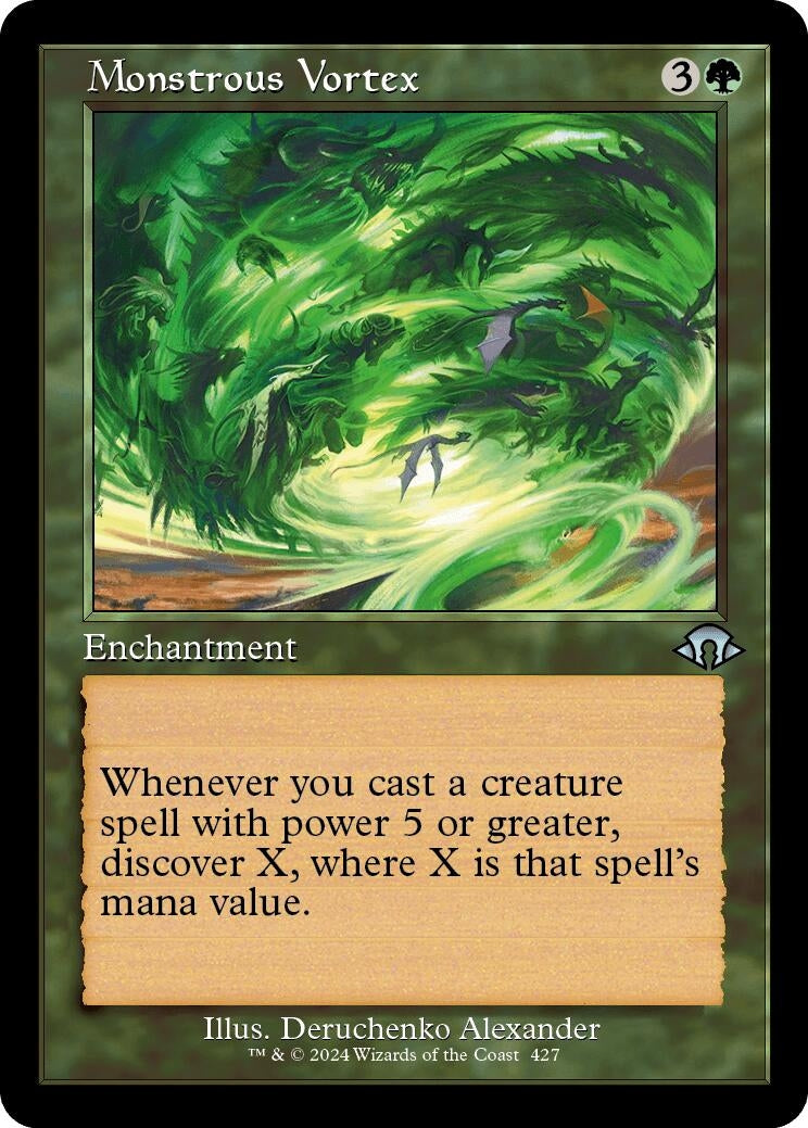 Image for Monstrous Vortex (Retro Frame) (427) (MH3) - Magic: The Gathering