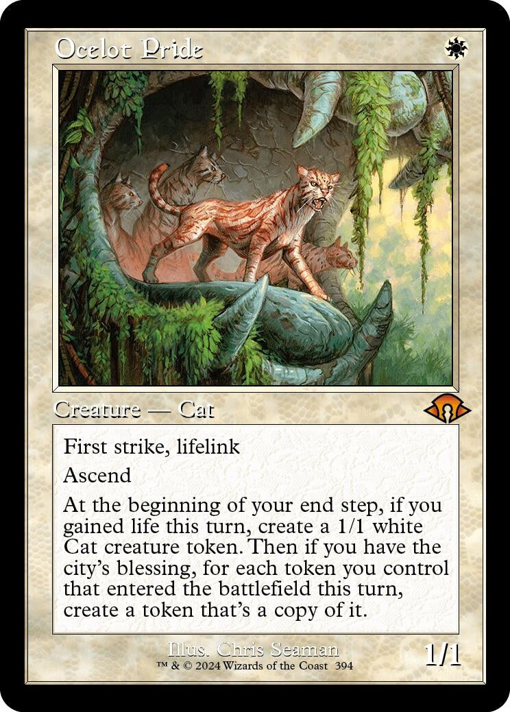 Image for Ocelot Pride (Retro Frame) (394) (MH3) - Magic: The Gathering