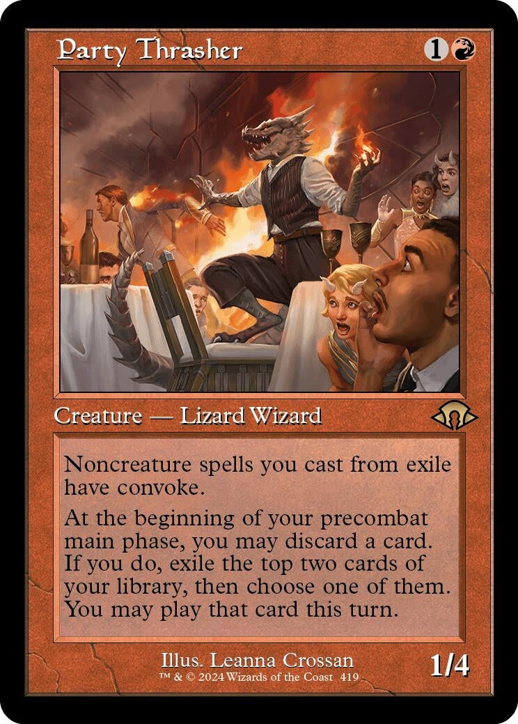 Image for Party Thrasher (Retro Frame) (419) (MH3) - Magic: The Gathering