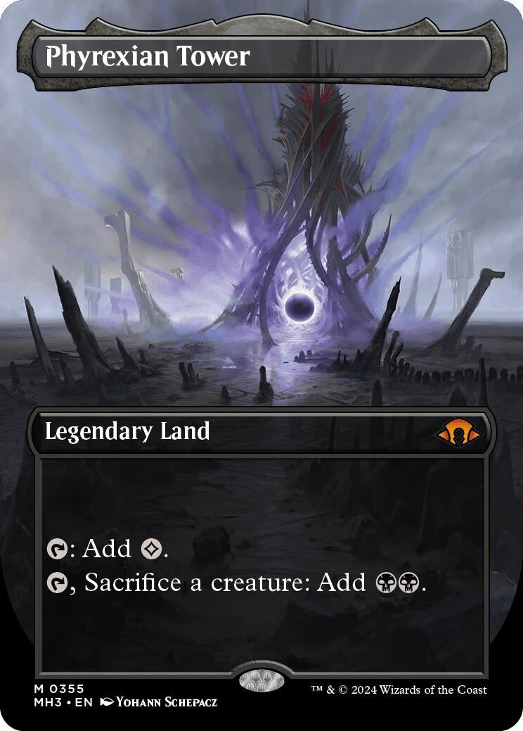 Image for Phyrexian Tower (Borderless) (355) (MH3) - Magic: The Gathering
