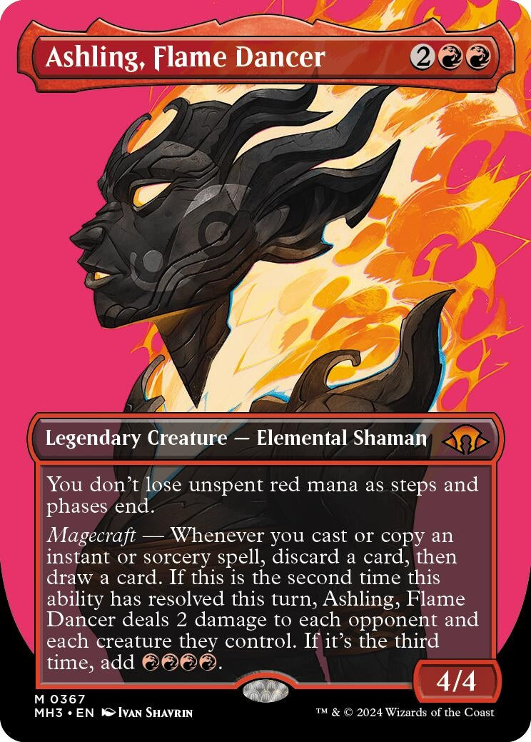 Image for Ashling, Flame Dancer (Borderless) (367) (MH3) - Magic: The Gathering