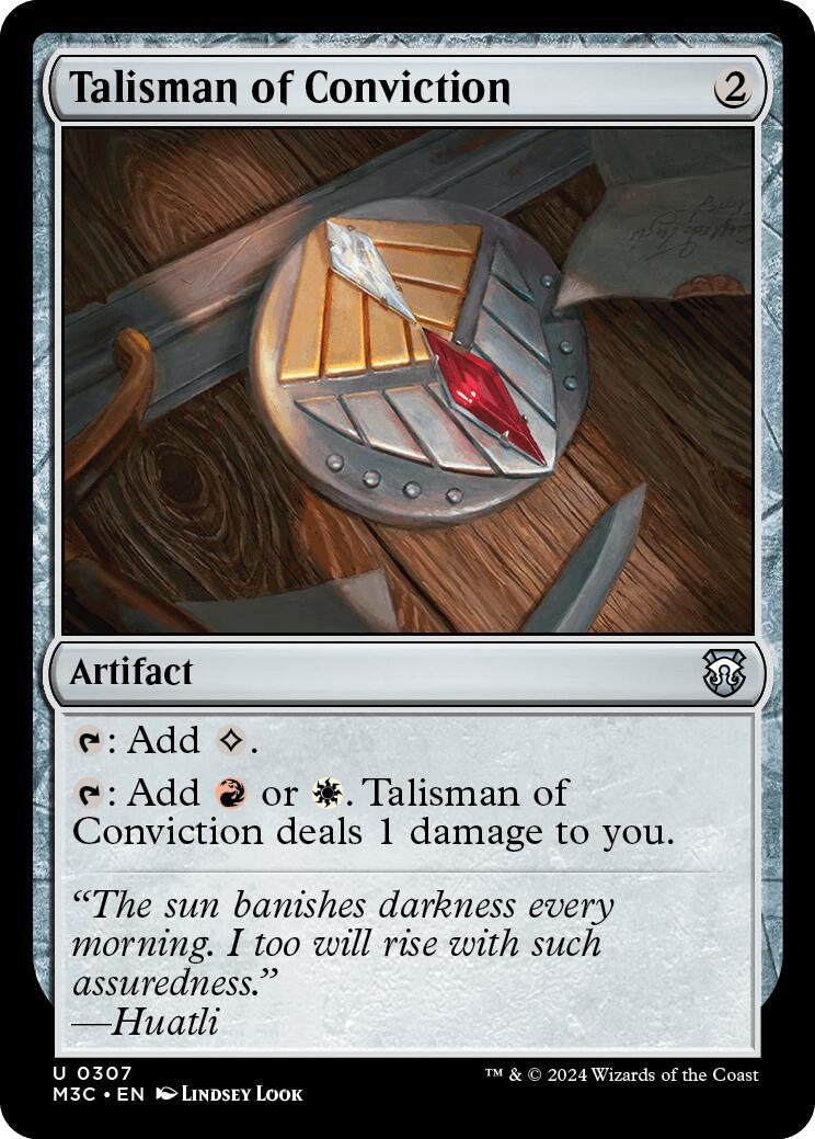 Image for Talisman of Conviction (307) (M3C) - Magic: The Gathering