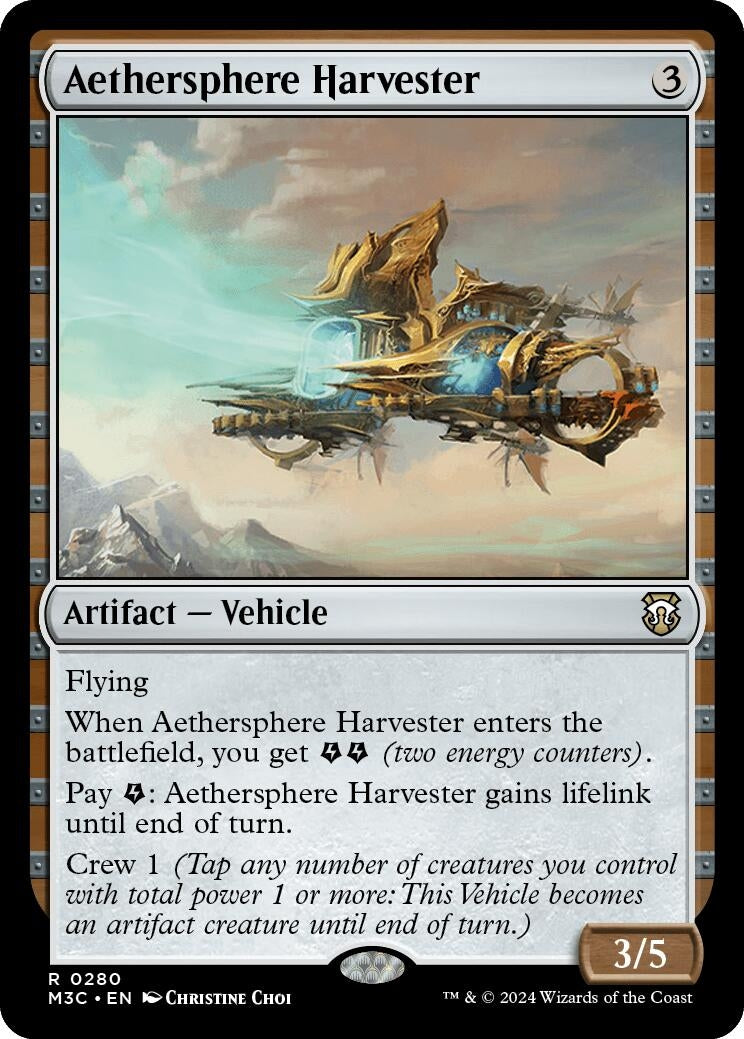 Image for Aethersphere Harvester (280) (M3C) - Magic: The Gathering