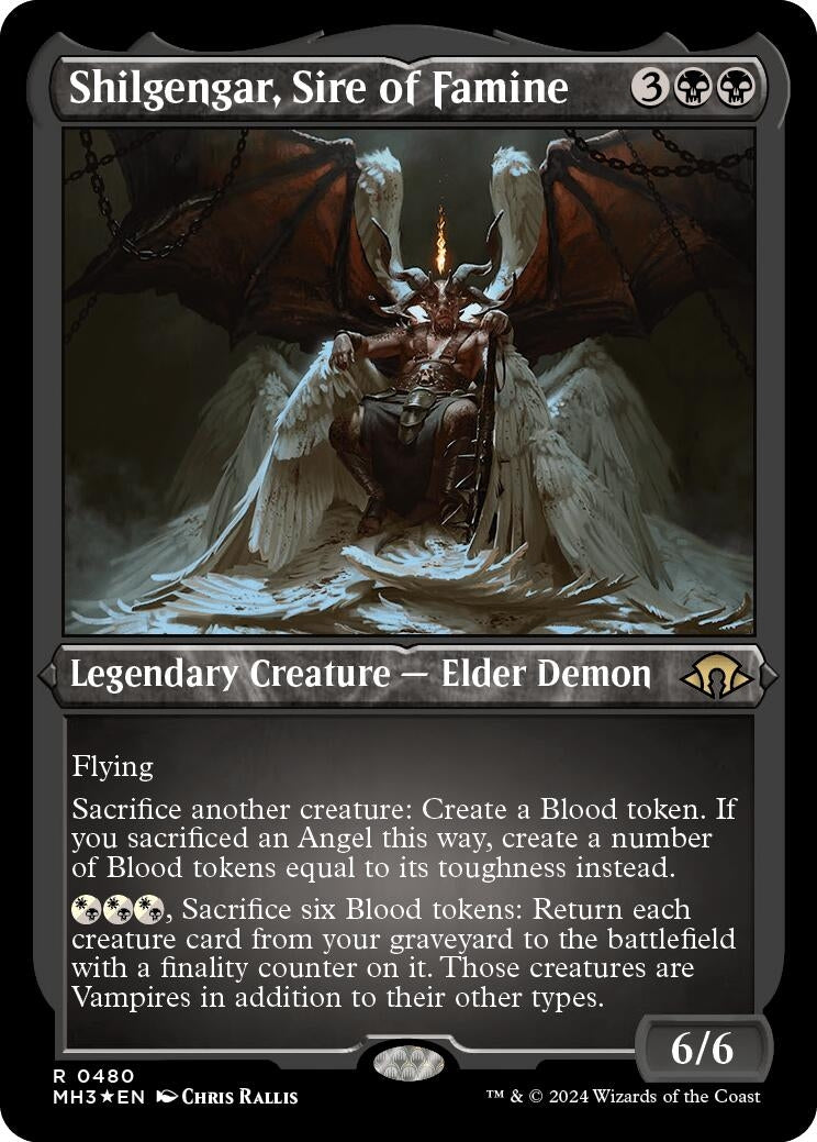 Image for Shilgengar, Sire of Famine (Foil Etched) (480) (MH3) - Magic: The Gathering